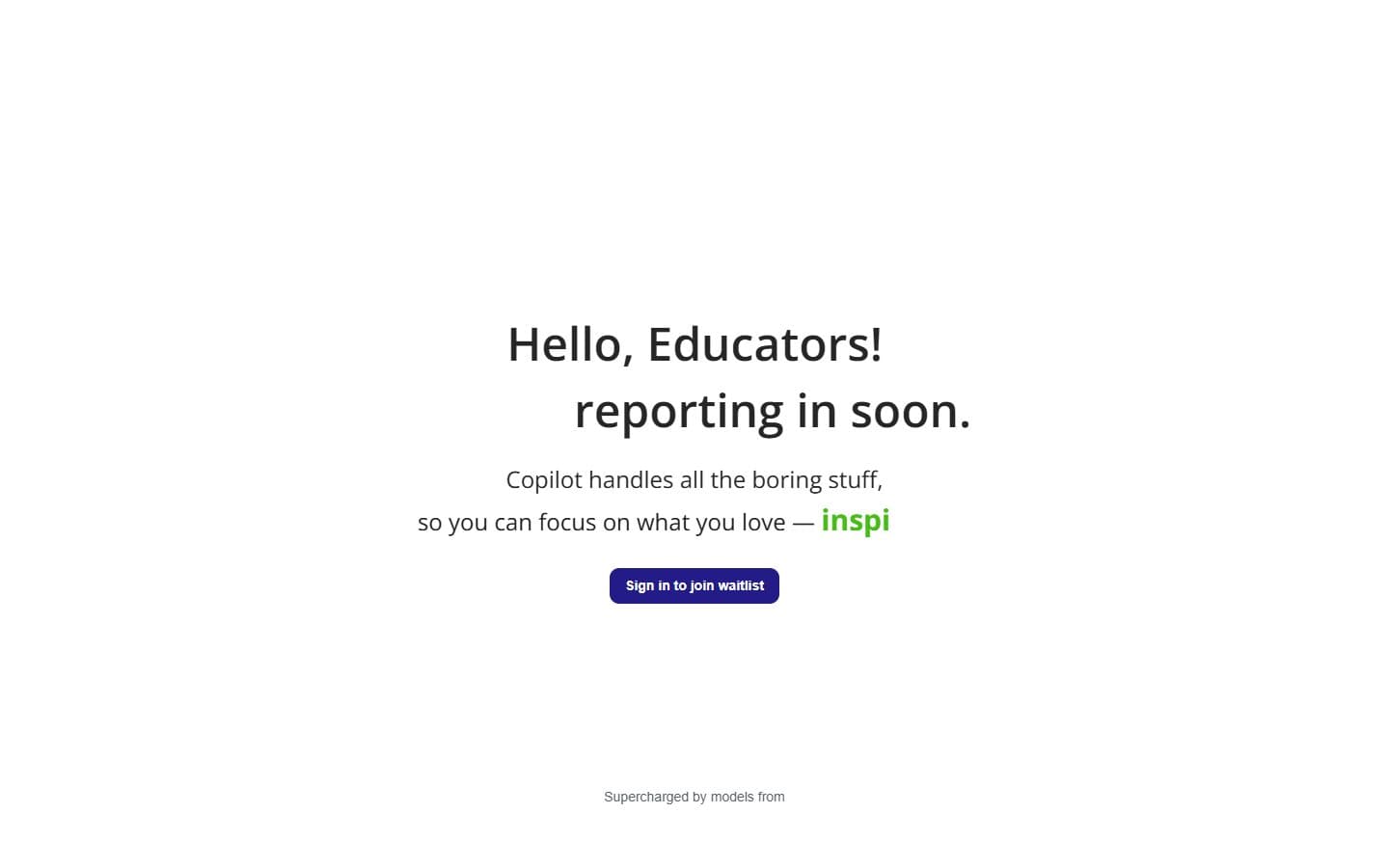 Screenshot of the Clasy Copilot website